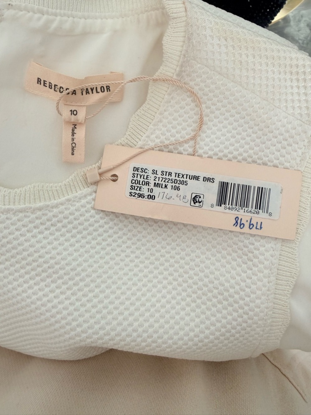 Rebecca Taylor White Sleeveless Fit-and-Flare Mini Dress - Picture 6 of 6